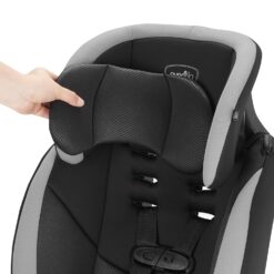 Evenflo Maestro Sport Harness Highback Booster Car Seat, 22 to 110 Lbs., Granite Gray, Polyester - 8