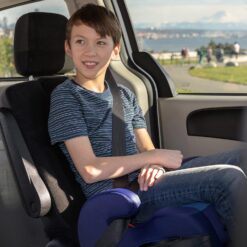 Diono Solana 2 XL, Dual Latch Connectors, Lightweight Backless Belt-Positioning Booster Car Seat, 8 Years 1 Booster Seat, Blue - 8