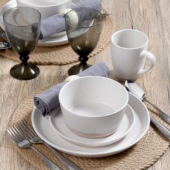 Pfaltzgraff Hudson 16-Piece Dinnerware Set, Beige - 7
