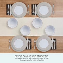 Pfaltzgraff Grayson Taupe 12 Piece Dinnerware Set, Service for 4 - 5