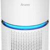 AROEVE Air Purifiers for Home Large Room Up to 1095 Sq Ft Air Cleaner Coverage CADR 220m³/h Remove 99.9% of Dust, Pet Dander, Pollen for Office, Bedroom, MK03- White