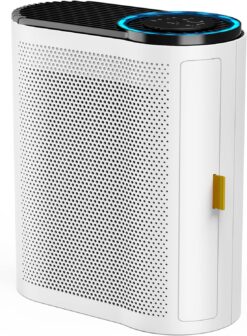 AROEVE Air Purifiers for Large Room Up to 1095 Sq Ft Coverage with Air Quality Sensors High-Efficiency HEPA Filter with Auto Function for Home, Bedroom, MK04- White