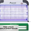 Aspectek 20W Electric Bug Zapper for Indoor use. Effective Against Mosquitoes and Flies. 2 Extra Replacement Bulbs Included. Lightweight Design, 2800V Powerful Grid, Easy Cleaning, Washable Tray.