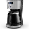 BLACK+DECKER 12-Cup Programmable Coffee Maker, Stainless,Silver