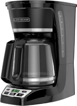 BLACK+DECKER 12-Cup* Programmable Coffeemaker, Black, CM1070B-4