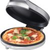 Betty Crocker 8" Travel Pizza Maker Plus, Indoor Electric Grill With Insulated Travel Bag, Nonstick Pan for Pizzas, Quesadillas, Nachos and more, Pizza Machine for Delicious Meals and Snacks, Silver