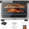 COSORI 11-in-1 26-Quart Ceramic Air Fryer Toaster Oven Combo, Mother's Day Gift, Flat-Sealed Heating Elements for Easy Cleanup, Innovative Burner Function, 5 Accessories & Recipes, CCO-R252-SUS