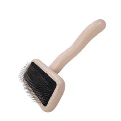 Chris Christensen Karben II Slicker Brush for Dogs, Groom Like a Professional, Ideal For All Coat Types, Remove Shedding Coat, Tangles and Dead Undercoat, 17 mm Stainless Steel Pins, Small