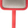 Chris Christensen Mark II Slicker Brush, Groom Like a Professinal, Stainless Steel Pins, Lightweight Beech Wood Body, Ground and Polished Tips, Red Small