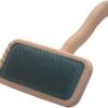 Chris Christensen Mark III Slicker Brush, Groom Like a Professional, Stainless Steel Pins, Lightweight Beech Wood Body, Ground and Polished Tips, Medium