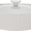 CorningWare French White 2.5-quart Oval Casserole with Glass Lid