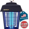 Flowtron Electric Bug Zapper 1/2 Acre Outdoor Insect Control with Dual Lure Method, 15W UV Light & Octenol Attractant for Fly & Mosquito, 5600V Kill Grid, Made in USA, UL Certified