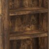 Furinno Jaya Enhanced Home Bookcase 3-Tier Adjustable Bookshelf, Amber Pine