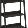 Furinno Ladder Bookcase Display Shelf, 6-Tier, Espresso