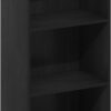 Furinno Luder 3-Tier Open Shelf Bookcase, Blackwood
