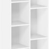 Furinno Luder Bookcase / Book / Storage , 7-Cube, White