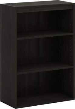 Furinno Pasir 3-Tier Open Shelf Bookcase, Cinnamon Cherry