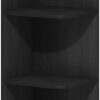 Furinno Pasir 5-Tier Corner Open Shelf Bookcase, Blackwood