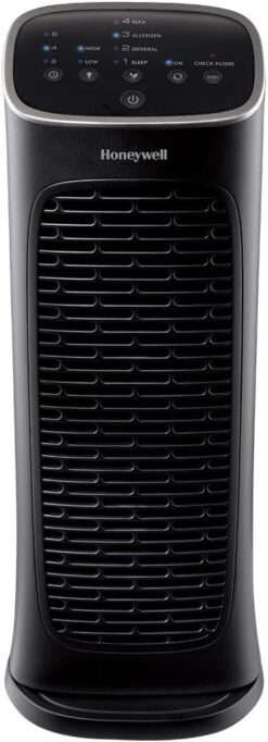 Honeywell HFD280 Compact Air Genius 4 Air Purifier with Permanent Washable Filter, Medium Rooms (150 sq. ft.), Black