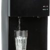 Igloo Top Loading Hot and Cold Water Dispenser - Water Cooler for 5 Gallon Bottles and 3 Gallon Bottles - Includes Child Safety Lock - Water Machine Perfect for Home, Office, & More - Black Original