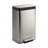 KOHLER 20940-ST 13 Gallon Kitchen Step Trash Can with Foot Pedal, Soft Close Lid, Stainless Steel