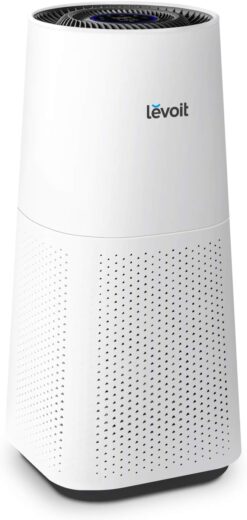 LEVOIT Air Purifiers for Home Large Room with Main Filter for Allergies, Cleaner for Pets, Smoke Mold, Pollen, Dust, Quiet Odor Eliminators for Bedroom, Smart Sensor, Auto Mode, LV-H134, White