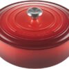 Le Creuset Enameled Cast Iron Signature Round Wide Dutch Oven, 6.75 qt., Cerise