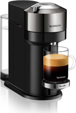 Nespresso Vertuo Next Coffee and Espresso Machine by Breville,1.1 liters, Dark Chrome