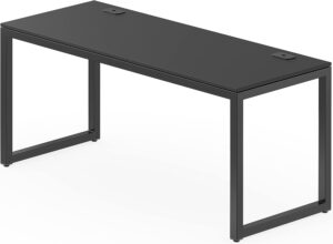 SHW Home Office 55-Inch Large Computer Desk, 24" Deep, Black