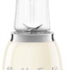 SMEG Retro Personal Blender with 2 Bottles PBF01CRUS, Cream, Medium