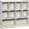 Sauder Barrister Lane Bookcase, L: 53.15" x W: 12.13" x H: 47.52", White Plank finish