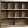 Sauder Barrister Lane Cubby Bookcase/ Book Shelf for Storage and Display, Salt Oak finish