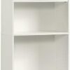 Sauder Beginnings 5 Bookcase/Book Shelf, L: 24.57" x W: 11.50" x H: 71.18", Soft White finish