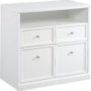 Sauder Craft Pro Series Storage Pantry cabinets, L: 32.13" X W: 17.56" X H: 30.12", White finish