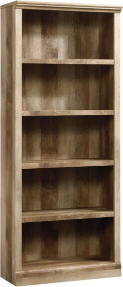 Sauder East Canyon 5-Shelf Bookcase/ Book shelf, Craftsman Oak finish