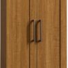 Sauder HomePlus Storage Pantry cabinets, ‎L: 23.25″ x W: 17″ x H: 71.18″, Sienna Oak finish