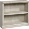 Sauder Miscellaneous Storage 2-Shelf Bookcase/ Book Shelf, Chalked Chestnut finish