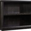 Sauder Miscellaneous Storage 2-Shelf Bookcase/ book shelf, Estate Black finish