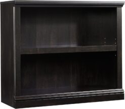 Sauder Miscellaneous Storage 2-Shelf Bookcase/ book shelf, Estate Black finish