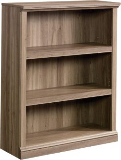 Sauder Miscellaneous Storage 3-Shelf Bookcase/ Book shelf, Salt Oak finish