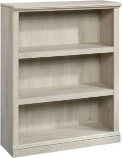 Sauder Miscellaneous Storage 3-Shelf Bookcase/ book shelf, Chalked Chestnut finish