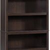 Sauder Miscellaneous Storage 5 Bookcase/Book Shelf, L: 35.28" x W: 13.23" x H: 69.76", Jamocha Wood finish
