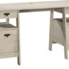 Sauder Trestle Executive Trestle Desk, Chalked Chestnut finish