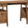 Sauder Trestle Executive Trestle Desk, Vintage Oak finish