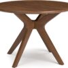 Signature Design by Ashley Lyncott Traditional Round Dining Room Table, Seats up to 4, Brown