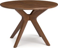 Signature Design by Ashley Lyncott Traditional Round Dining Room Table, Seats up to 4, Brown