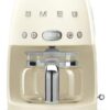 Smeg Retro Style Coffee Maker Machine, 17.3 x 12.8 x 11.3, Cream