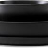 Stone Lain Celina Stoneware 12-Piece Dinnerware Set, Cereal and Pasta Bowls, Black, Coupe