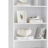 VASAGLE Bookshelf, 23.6 Inches Wide, 6-Tier Open Bookcase with Adjustable Storage Shelves, Floor Standing Unit, Cloud White ULBC166T14