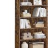 VASAGLE Bookshelf, 31.5 Inches Wide, 5-Tier Open Bookcase with Adjustable Storage Shelves, Floor Standing Unit, Rustic Brown ULBC175X01